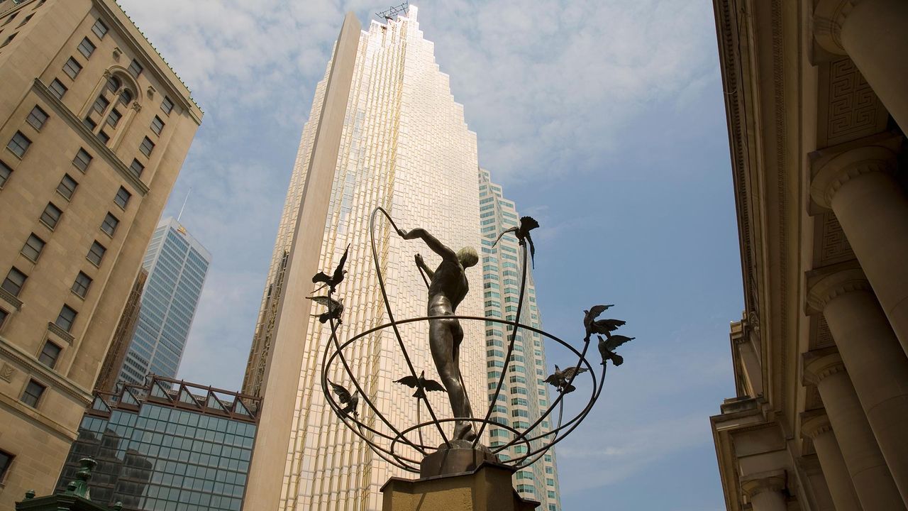 ‘Monument to Multiculturalism’ outside Union Station, Toronto 