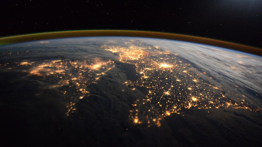 Die Erde von der Internationalen Raumstation aus gesehen