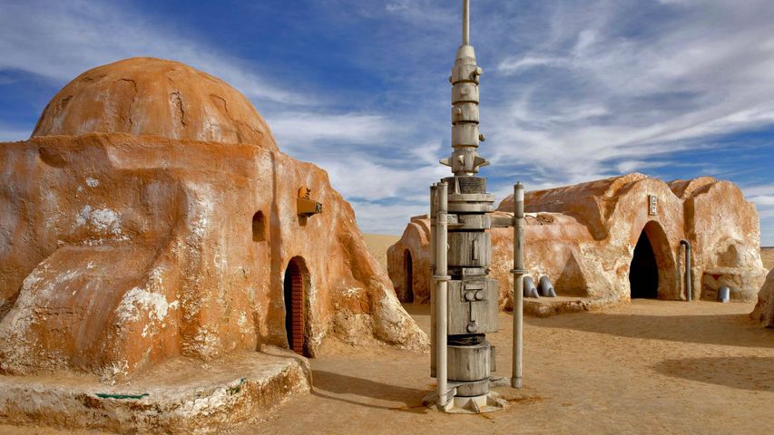 Lieu de tournage des films “Star Wars”, Chott el Djerid, Tunisie 