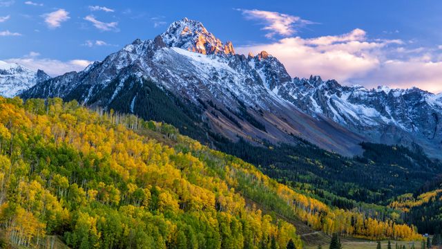 Mount Sneffels in the San Juan Mountains near Ridgway, Colorado, United States