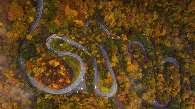 Irohazaka road near Nikko, Japan