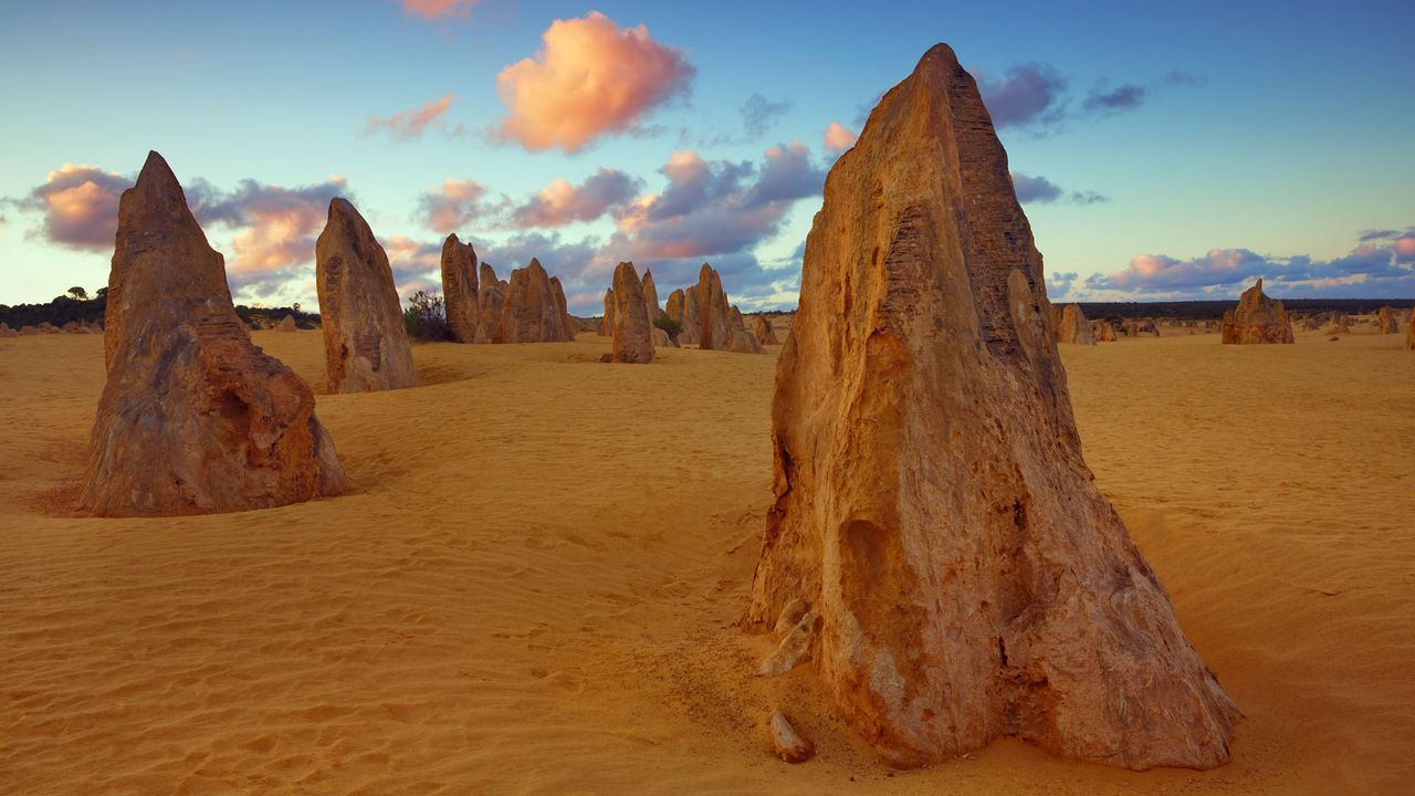 Desierto de Los Pináculos, en el parque nacional Nambung, Australia Occidental