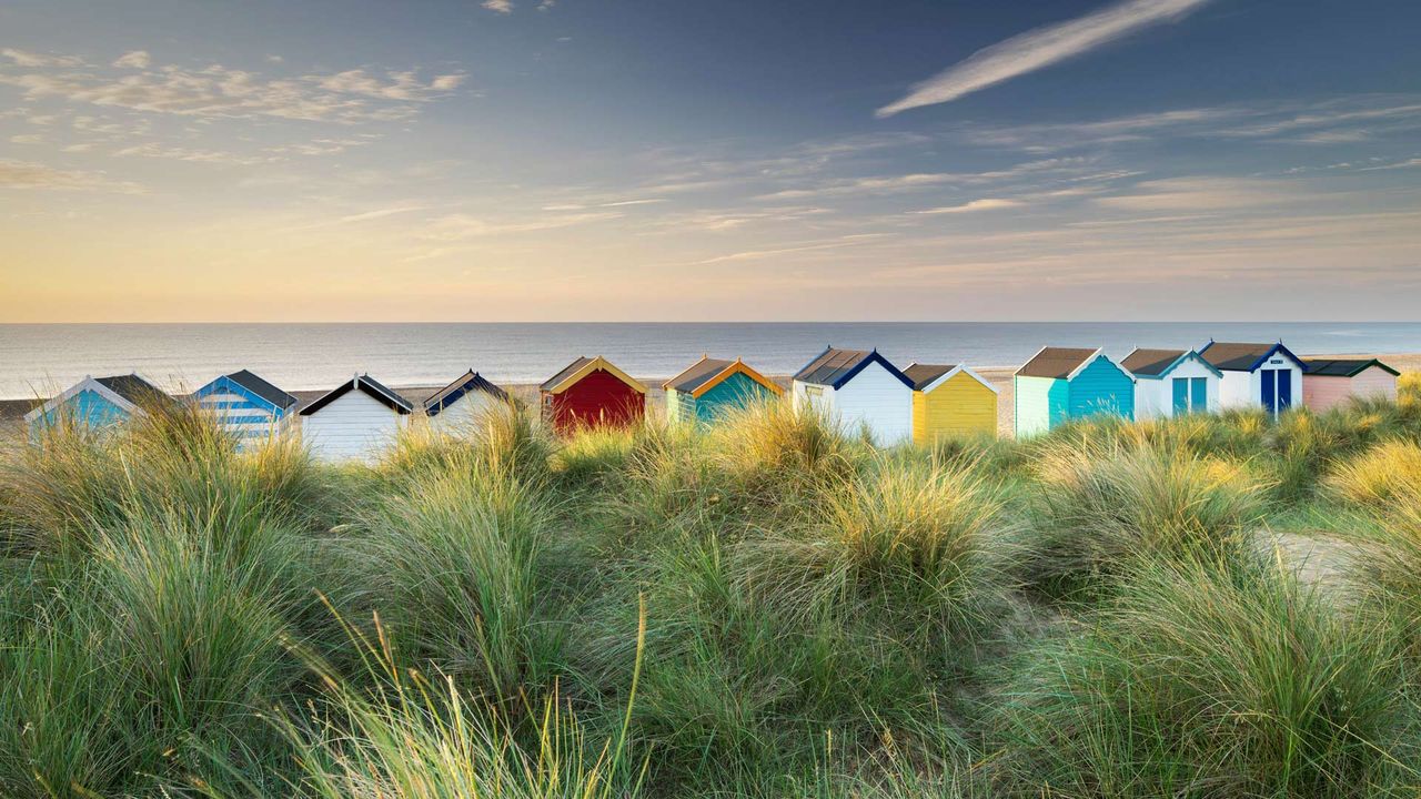 Beach huts in Southwold, Suffolk 