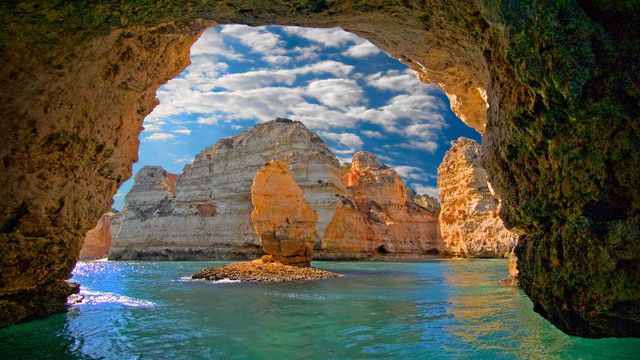 Ponta da Piedade, in der Nähe von Lagos, Portugal