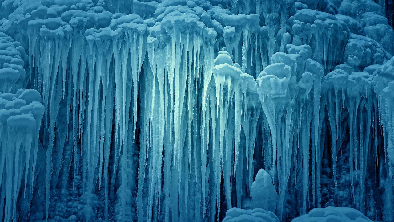 Cascade du Nideck gelée, Oberhaslach, Alsace