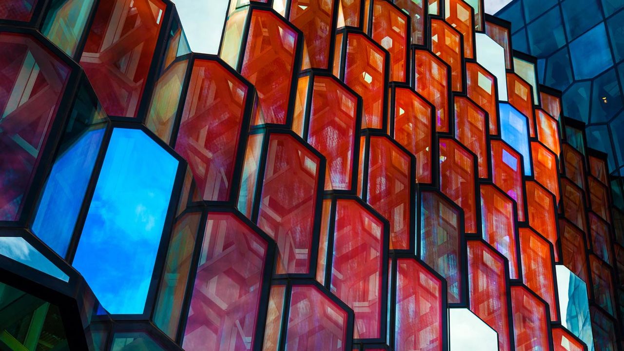 Harpa Concert Hall in Reykjavík, Iceland 