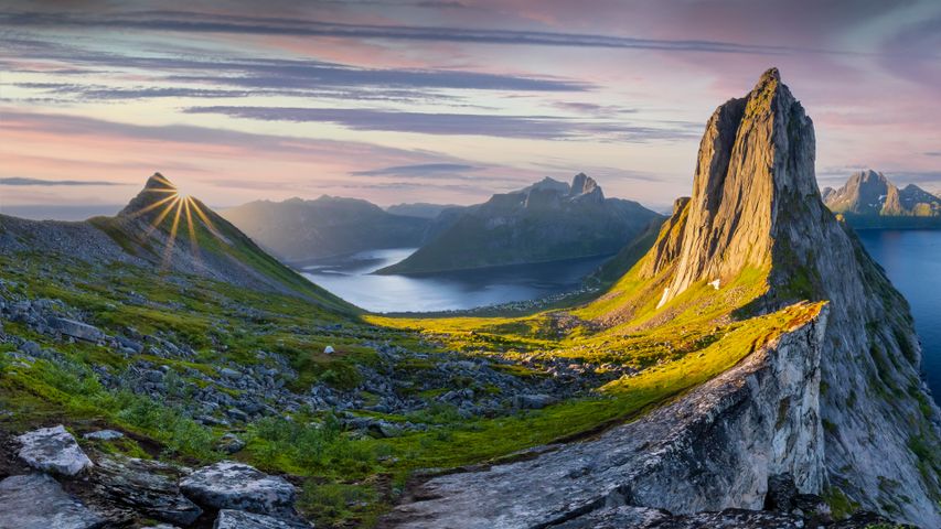 Mont Segla, île de Senja, Troms et Finnmark, Norvège