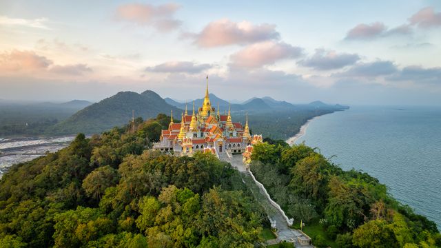 Wat Tang Sai Temple in Ban Krut, Thailand