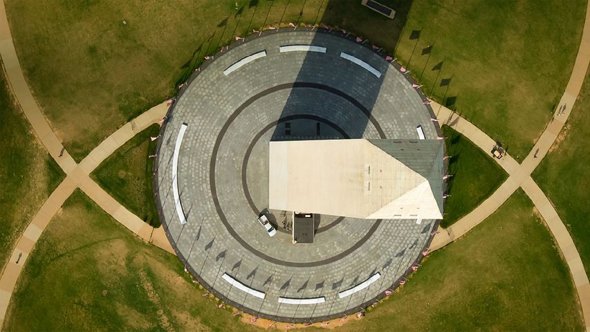 Aerial view of the Washington Monument in Washington, DC