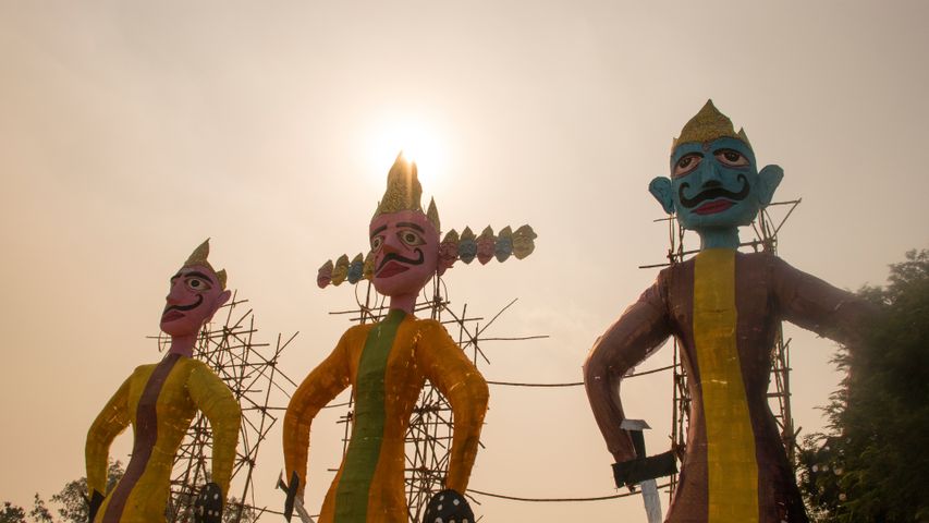 Dussehra festival celebration in India