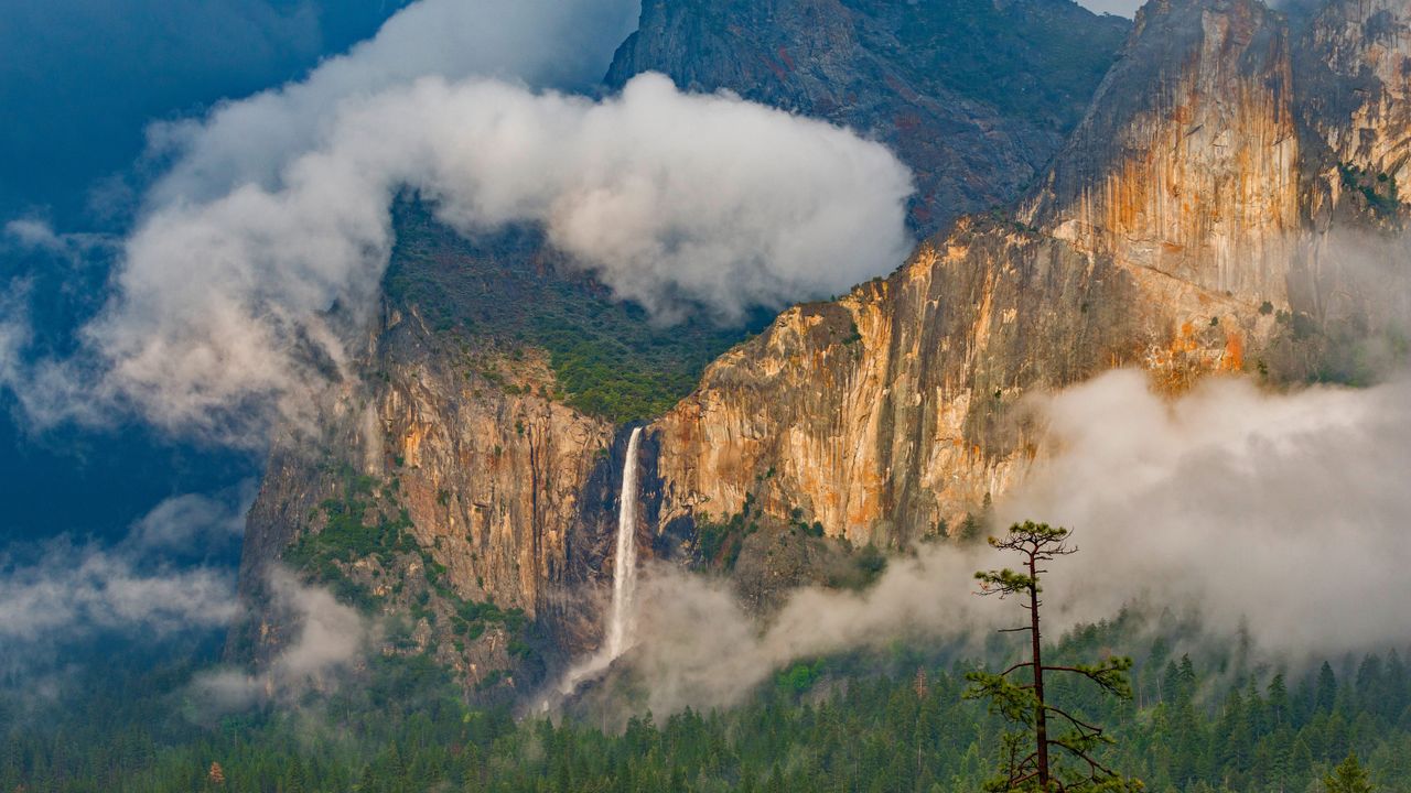 Bridalveil Fall, Yosemite-Nationalpark, Kalifornien, USA