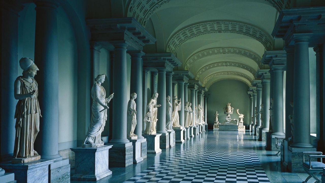 Gustav III´s Museum of Antiquities in Stockholm Palace, Sweden 