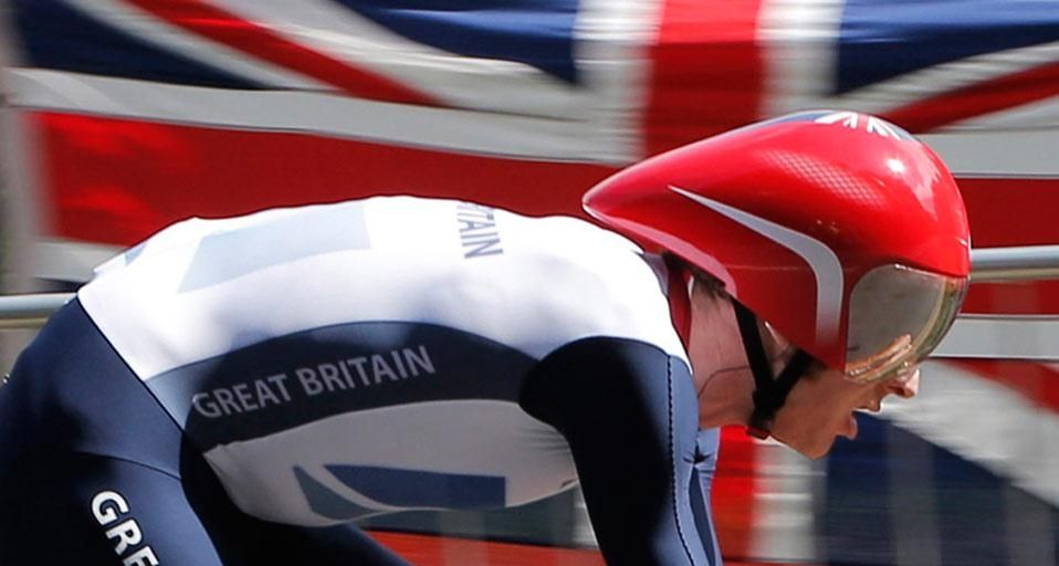 Bradley Wiggins in action at London 2012