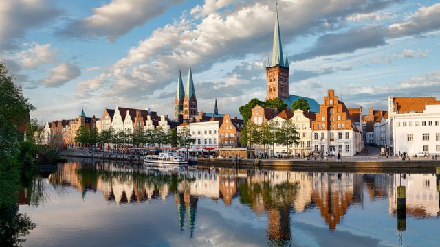 Altstadt und die Trave, Lübeck, Schleswig-Holstein