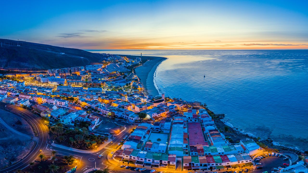Morro Jable and Playa del Matorral, Fuerteventura, Canary Islands, Spain