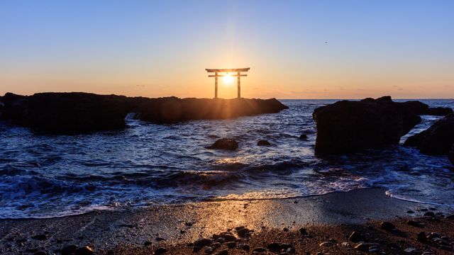神磯の鳥居, 茨城 大洗