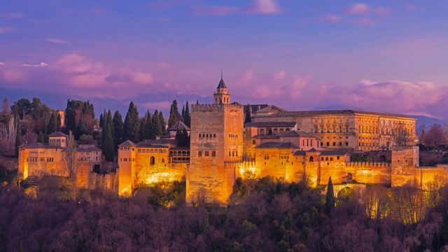 Alhambra em Granada, na Andaluzia, Espanha