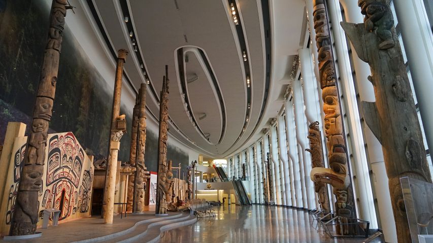 Interior exhibits of the Canadian Museum of History