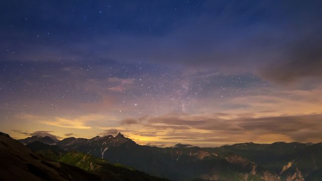燕岳の星空, 長野県