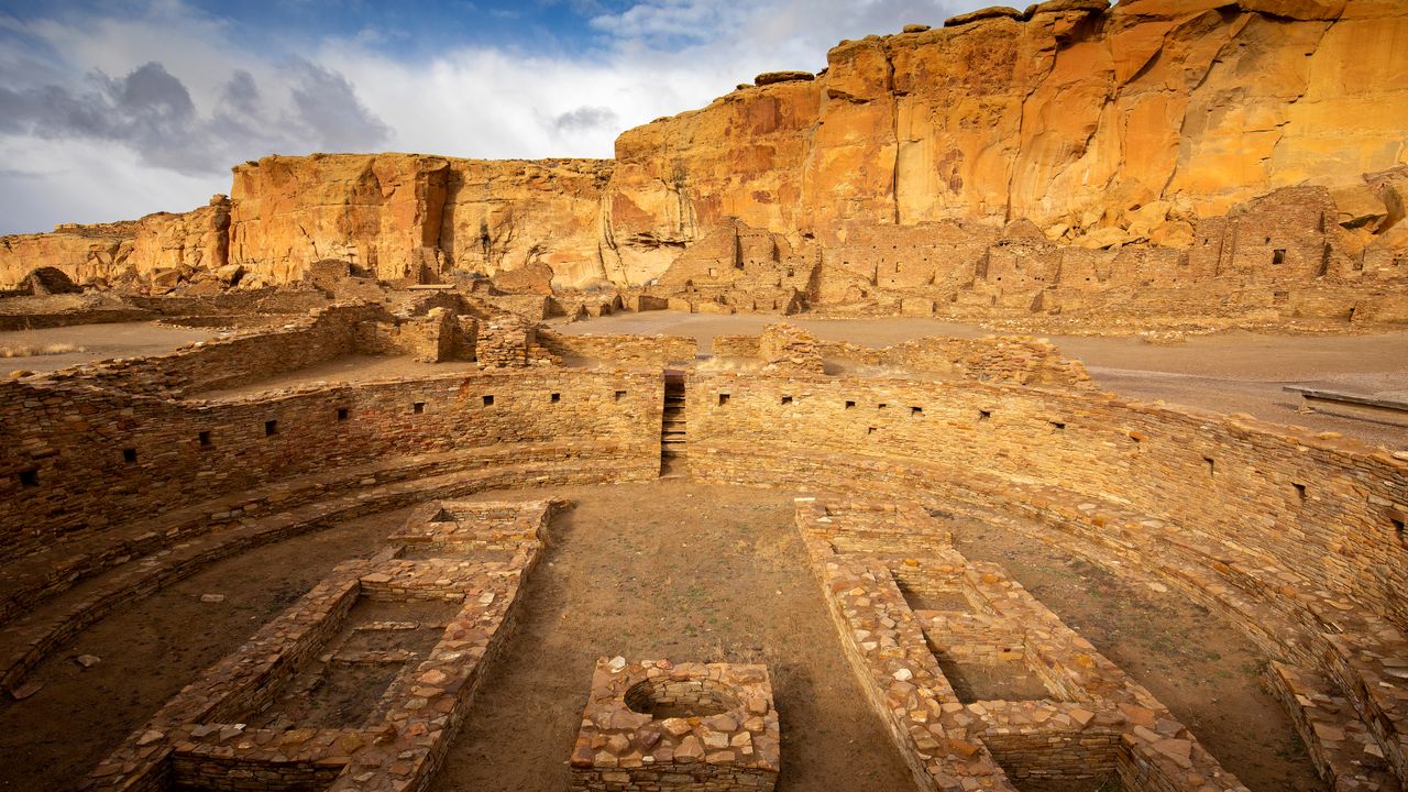 Pueblo Bonito, Parco nazionale storico della cultura Chaco , Nuovo Messico, Stati Uniti