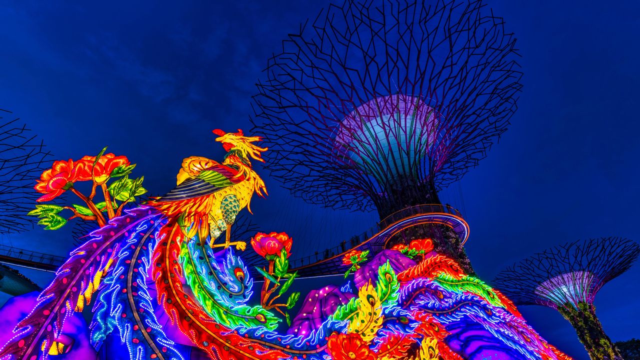 Mid-Autumn Festival in Gardens by the Bay, Singapore