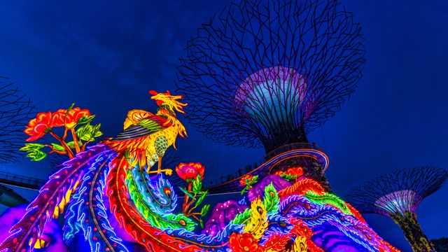 Mid-Autumn Festival in Gardens by the Bay, Singapore