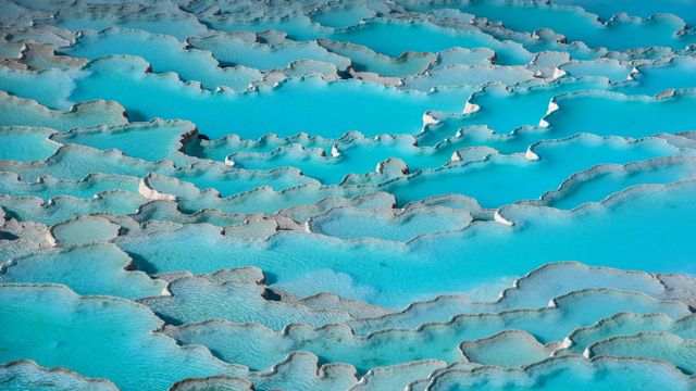 Travertine terraces of Pamukkale, Turkey