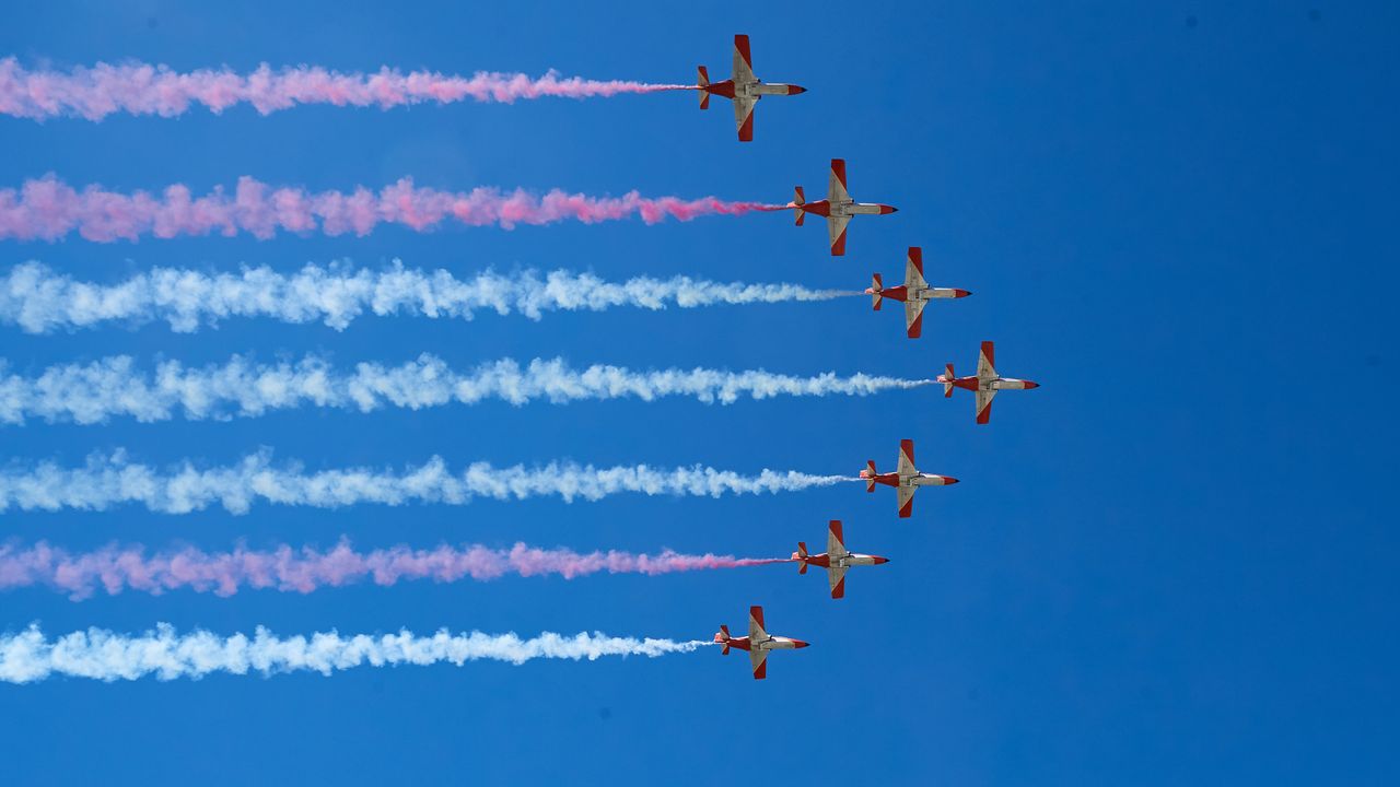 El Equipo Nacional de Vuelo Acrobático, Madrid, España