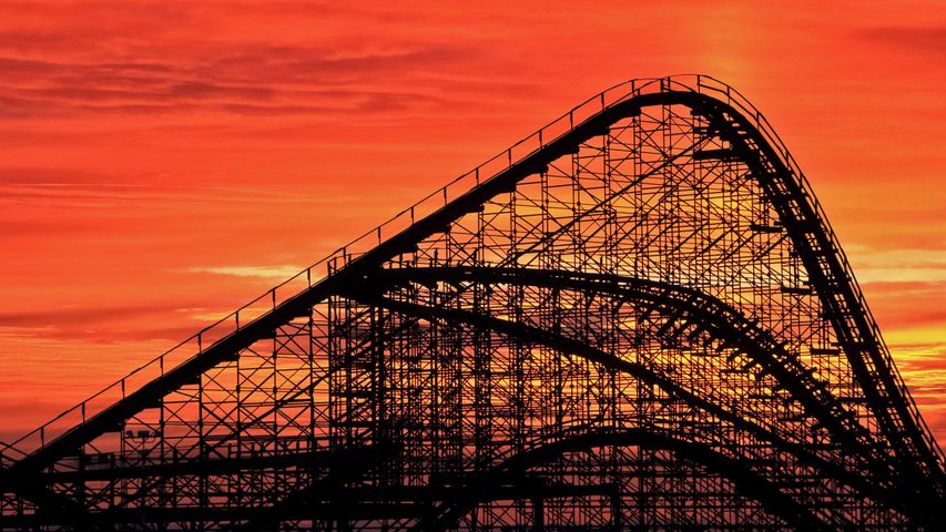 The Great White Roller Coaster at Wildwood, New Jersey