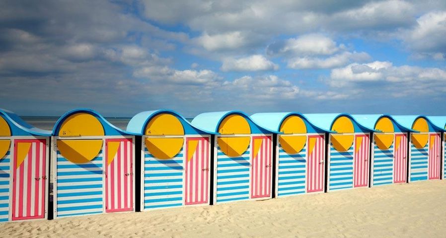 Cabines de plage à Dunkerque