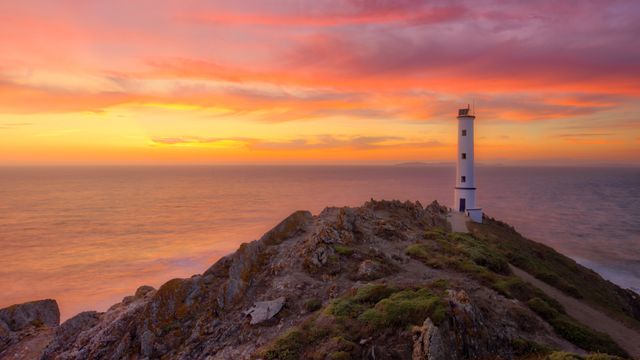 Faro en Vigo, Galicia, España