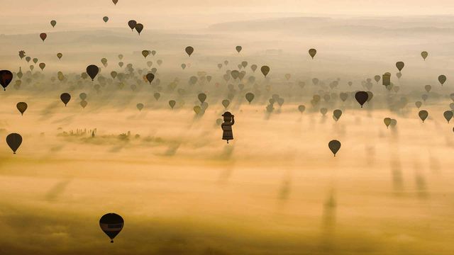 Rassemblement de montgolfières Mondial Air Ballons, Chambley-Bussières, France. 
