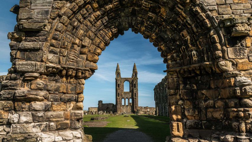 St Andrews Cathedral in Fife, Scotland 