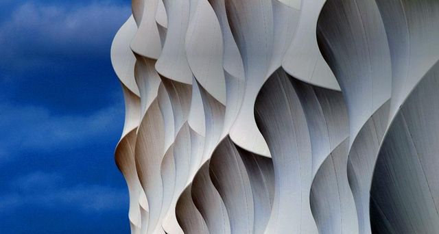 Detail der Basketball-Arena im Olympischen Park in Stratford, London, England
