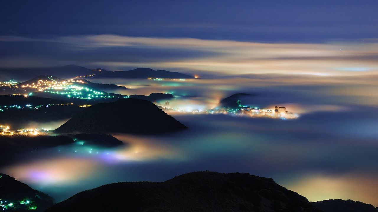 Taipei, Taiwan, as seen from Yangmingshan Nature Park
