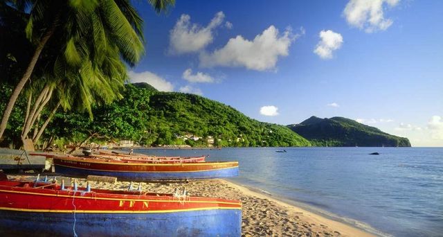Plage des Anses d'Arlet sur l’île de la Martinique, France