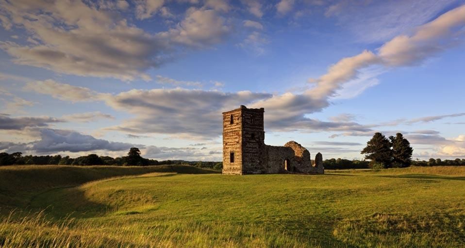 Knowlton Church and earthworks, Dorset, England