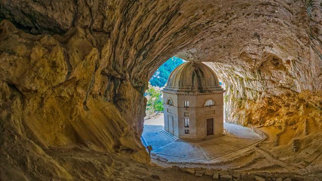 Temple of Valadier, Genga, Italy