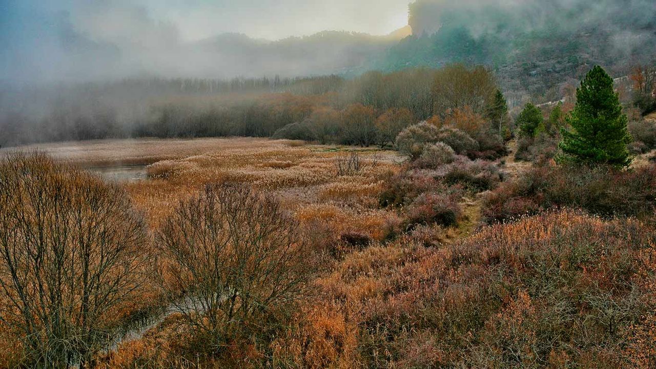 La Laguna de Uña, Hochland von Cuenca, Autonome Region Kastilien-La Mancha, Spanien