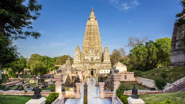 Mahabodhi Temple in Bodh Gaya, Bihar, India