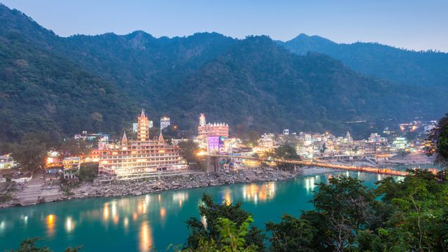 Rishikesh at night