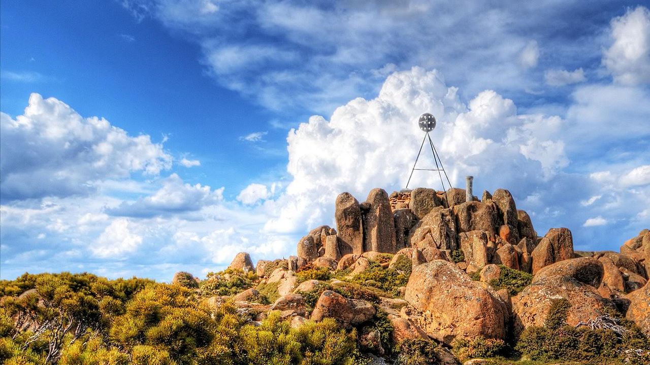 Pinnacle Rocks at Mount Wellington in Tasmania, Australia