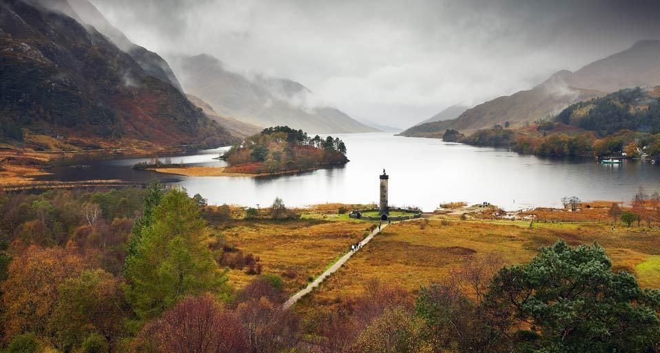 The Glenfinnan Monument, Fort William,  Loch Shiel, Scotland