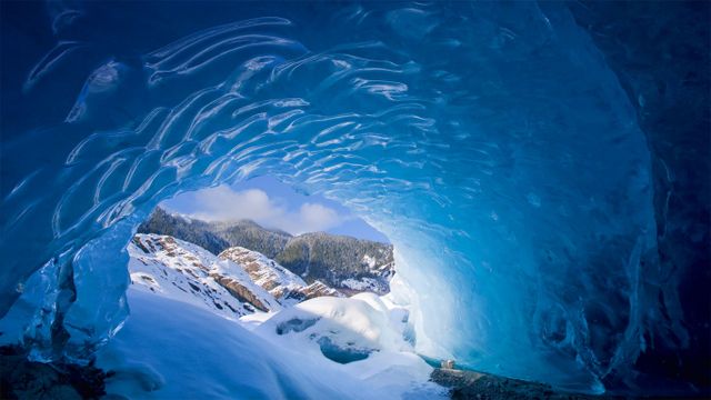 Mendenhall Glacier near Juneau, Alaska