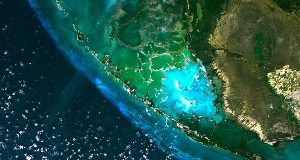 Satellite image of the Everglades, Florida