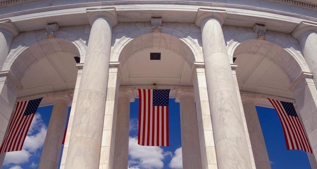 The Memorial Amphitheater at Arlington National Cemetery in Arlington, Virginia