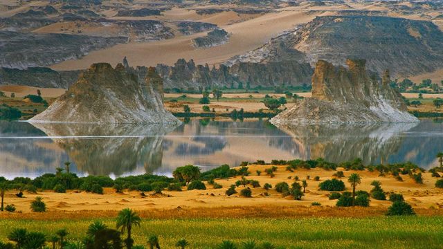 Ounianga Serir Lakes in northern Chad