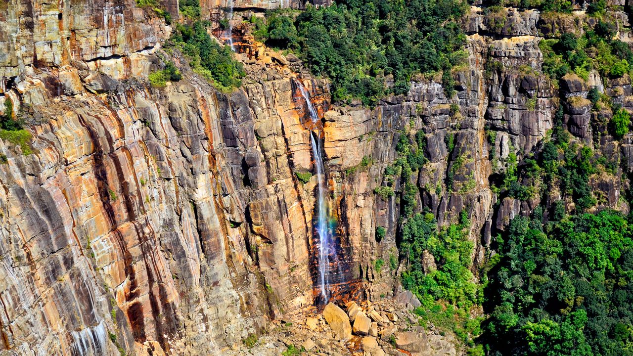 Waterfall in Meghalaya, India