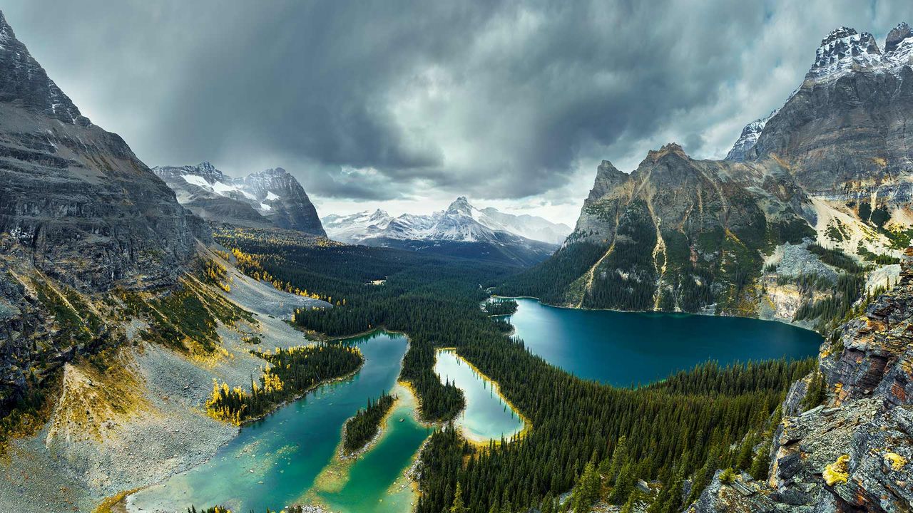 View of Lake O’Hara in Yoho National Park, British Columbia