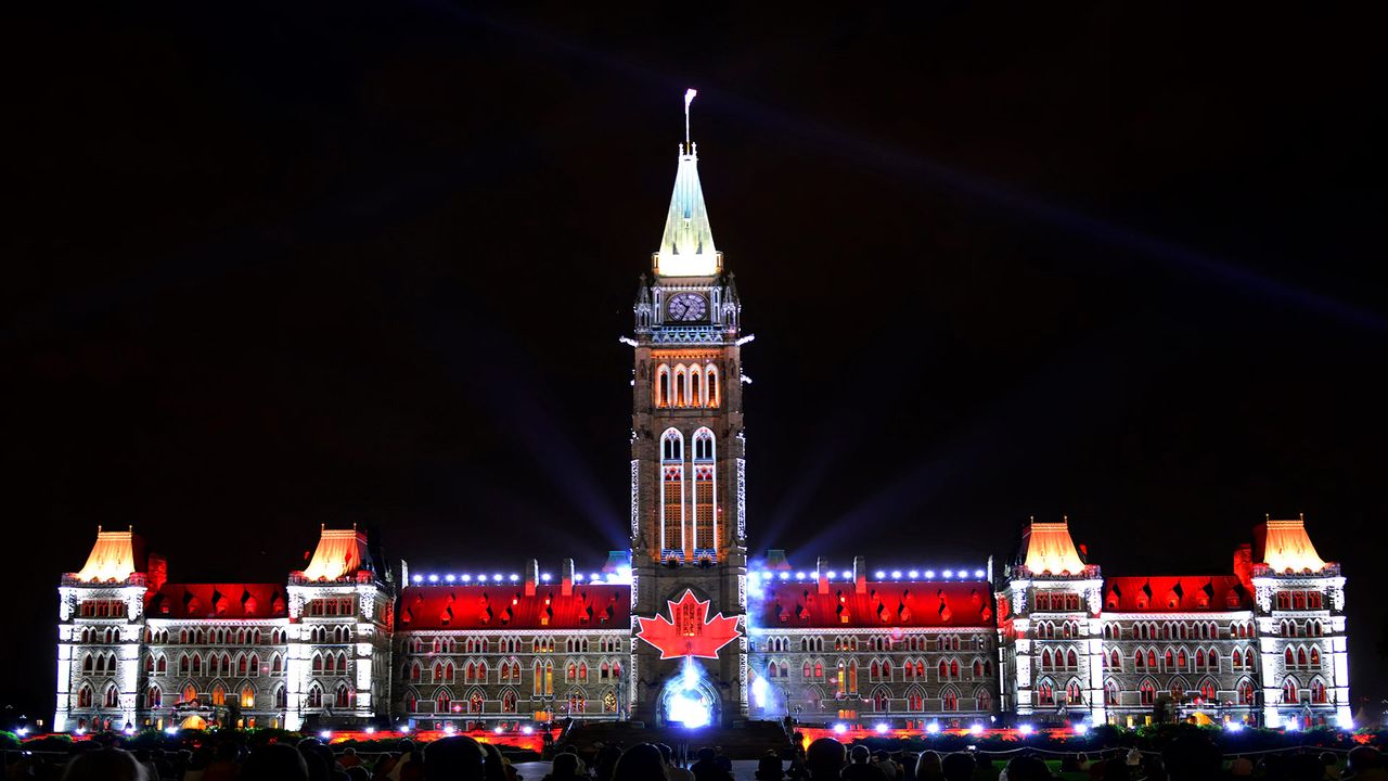 The Peace Tower on Parliament Hill, Ottawa